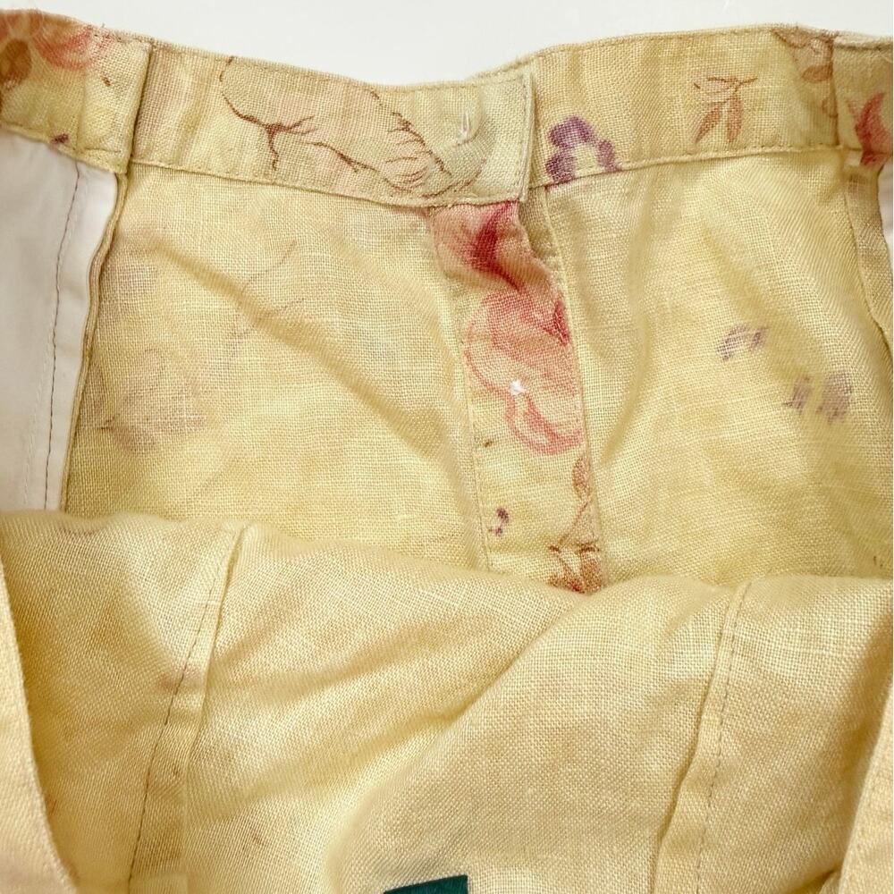 Lauren Ralph Lauren Linen Floral Button Front Skirt - Picture 10 of 10